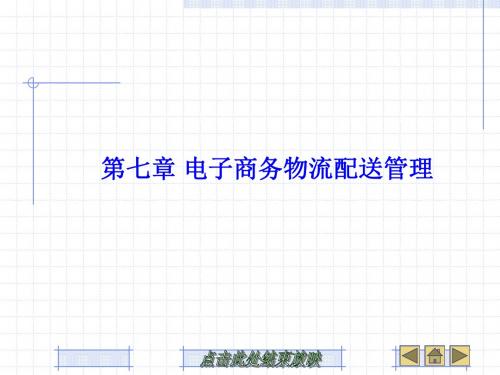 第七章 电子商务物流配送管理