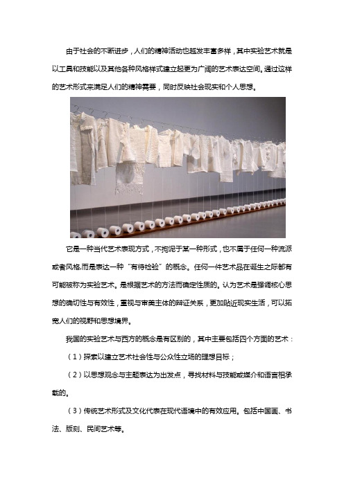 实验艺术是什么