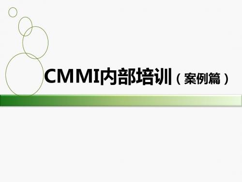 CMMI案例讲解