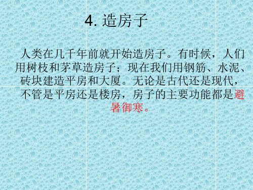 小学科学苏教版《造房子》PPT课件1