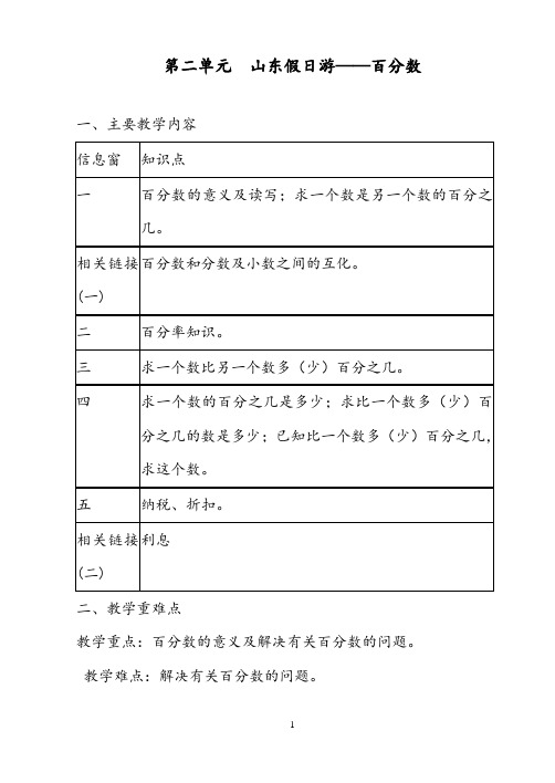 【优质】数学青岛版(五四制)小学五年级下册《百分数(一)》公开课教案3