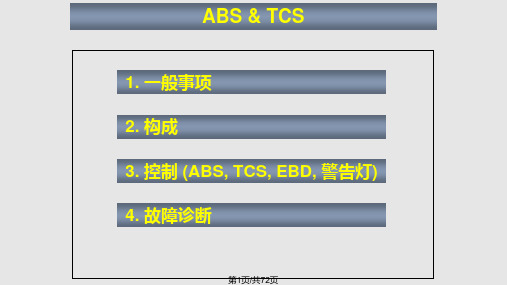 现代起亚汽车ABS培训资料PPT课件