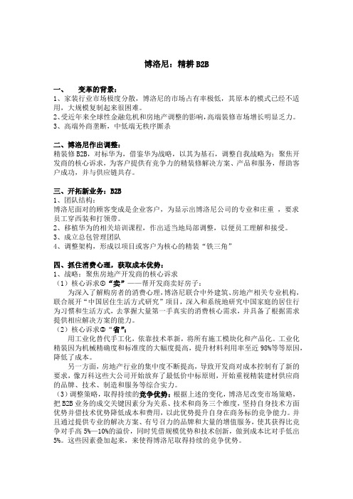 博洛尼：精耕B2B案例分析