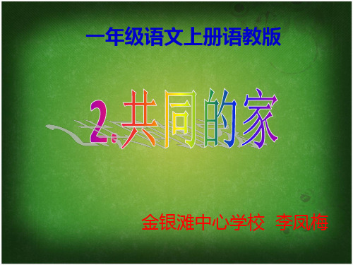 共同的家课件.ppt