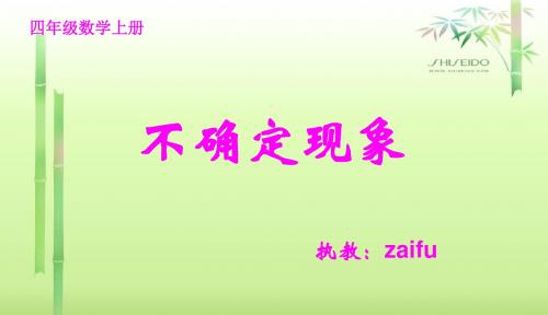《不确定现象》PPT课件