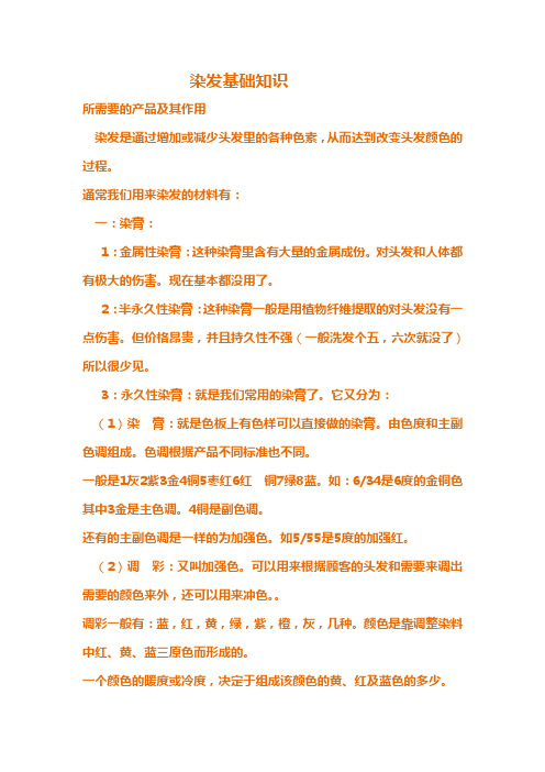 值得学习的染发基础知识