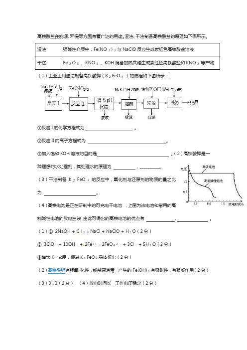 高铁酸盐