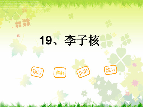 《李子核》课件