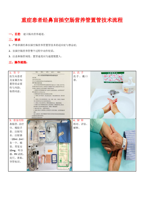 重症患者经鼻盲插空肠营养管置管技术流程(终)