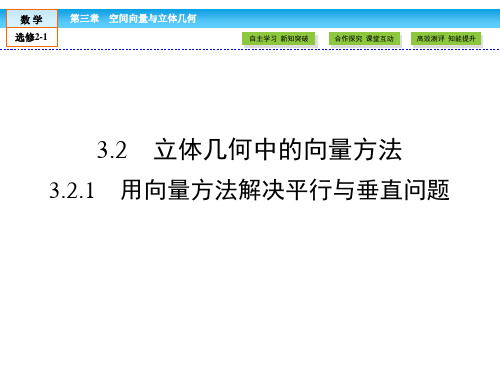 (人教版)高中数学选修2-1课件：第3章 空间向量与立体几何3.2.1