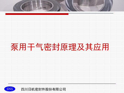 泵用干气密封讲稿2011
