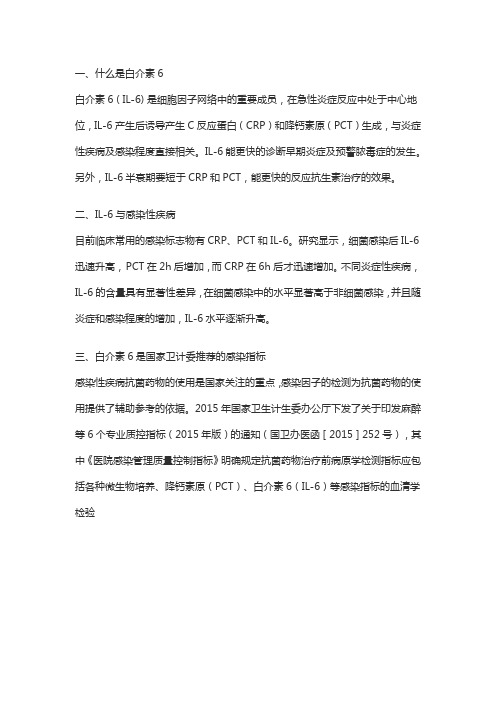 白介素6简介