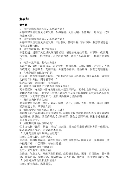 何为外感风寒表实证
