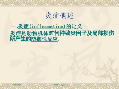 病理学-炎症培训课件