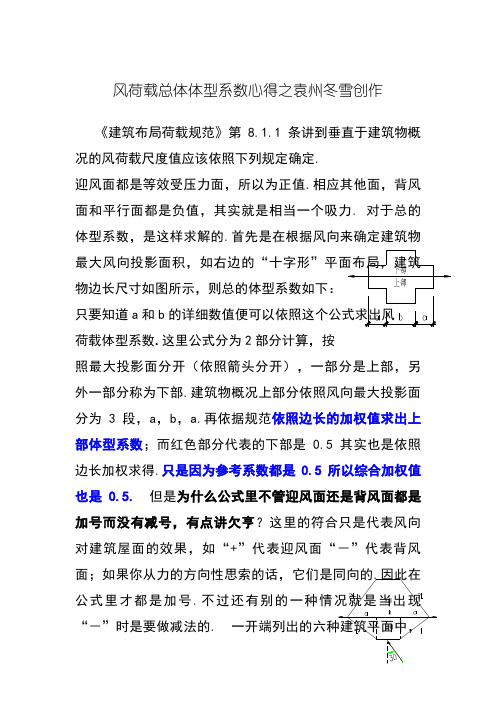 风荷载总体体型系数