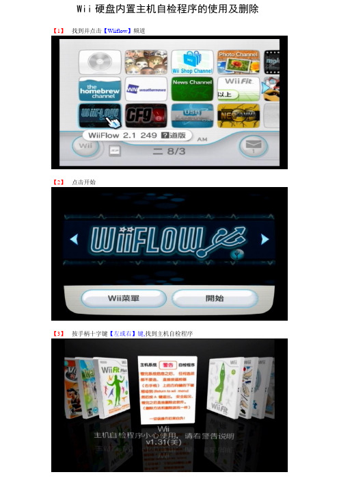 Wii硬盘内置主机自检程序的使用