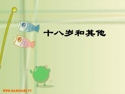 【高中语文】十八岁和其他ppt精品课件13
