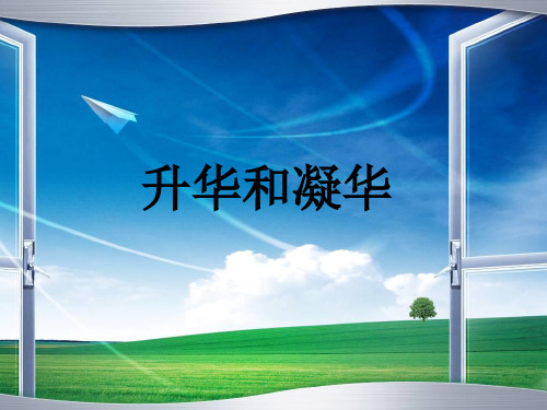 升华和凝华说课