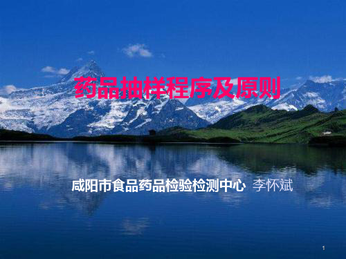 药品抽验抽验培训PPT课件