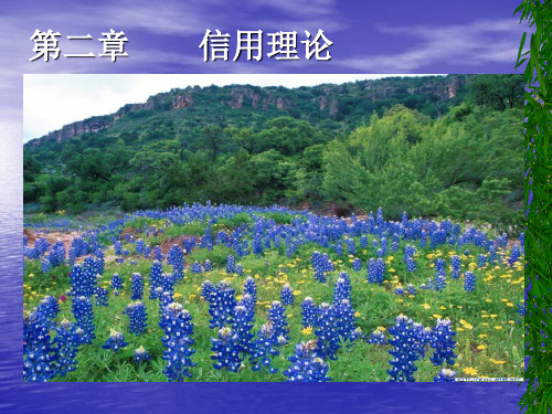 金融学第二章 信用理论课件