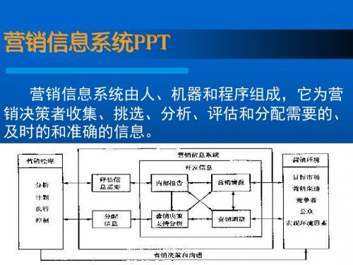 营销信息系统PPT演示模板