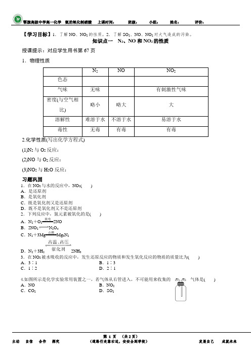 3、氨氧化法制硝酸