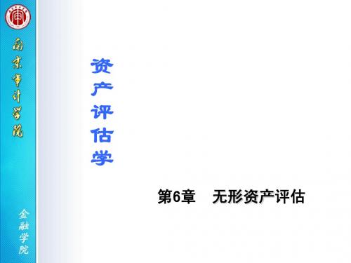 CH6 无形资产的评估(new) 资产评估课件