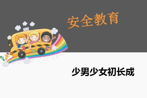 安全教育课件：少男少女初长成