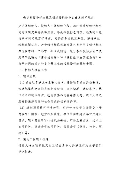 招投标关键点