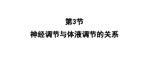 2-3神经调节与体液调节的关系