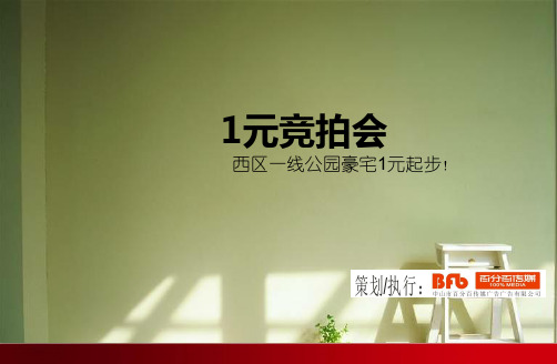 一元拍卖活动方案.