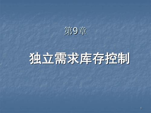 库存控制ppt课件