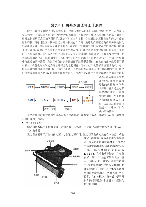 激光打印机组成和基本原理