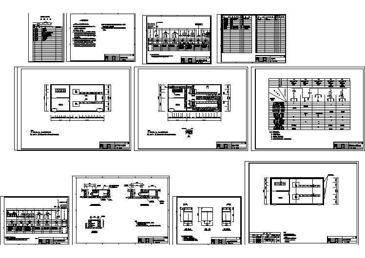 某公司高低压配电典型电气cad原理图
