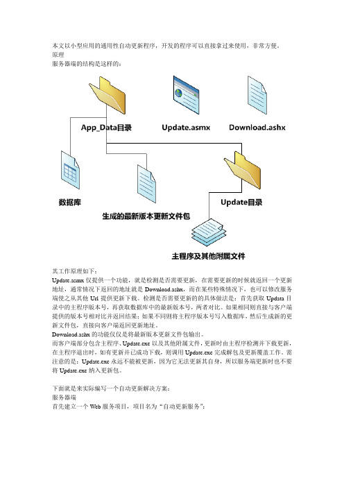 推荐C#开发桌面自动更新程序(服务端与客户端)