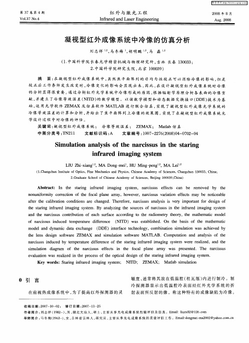 凝视型红外成像系统中冷像的仿真分析