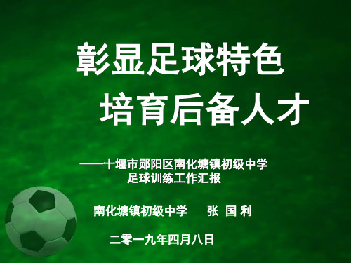 南化中学足球工作汇报