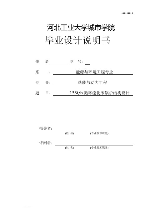 循环流化床锅炉毕业设计解析