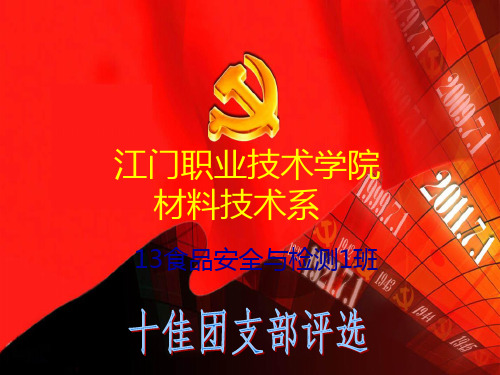 团支部评选PPT