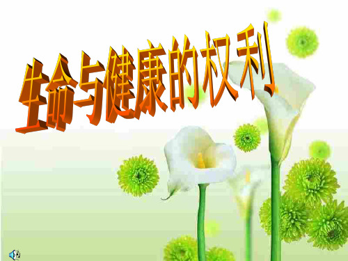 生命与健康的权利(201911)