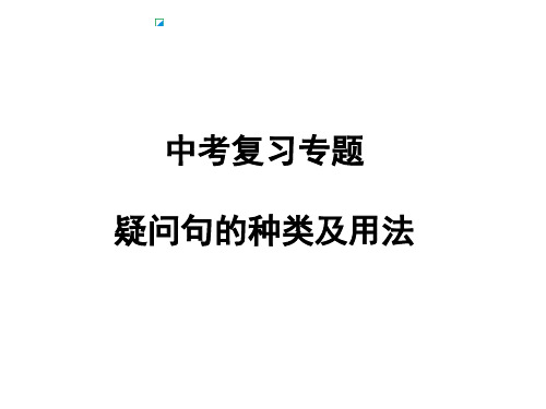 疑问句的种类及用法