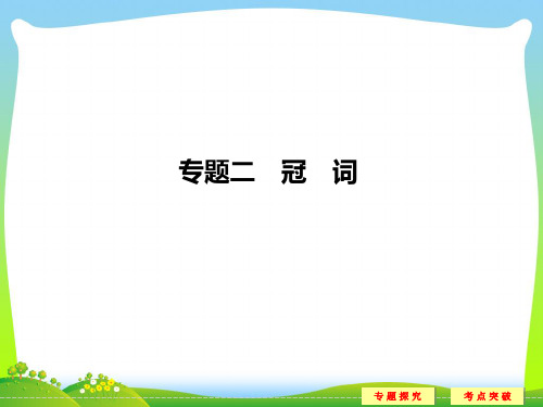 高考英语二轮复习(全国通用)课件 第二部分 基础语法巧学巧练 专题二.ppt