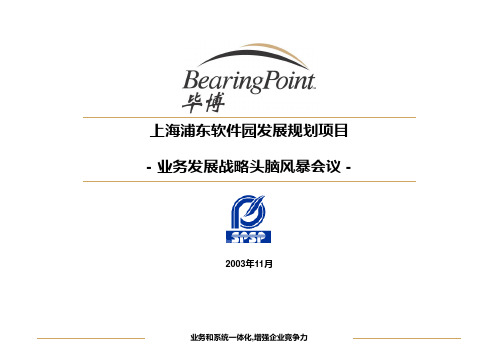 毕博-浦东软件园—SPSP头脑风暴会议v3