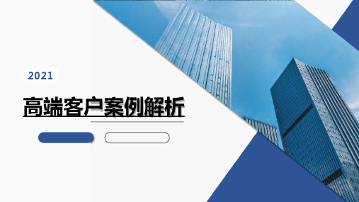 2021法商高端客户案例分析19页