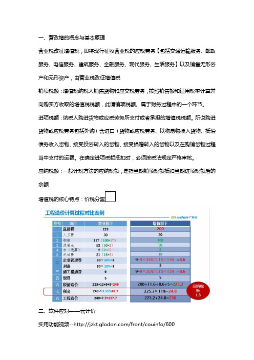 广联达关于营改增的设置