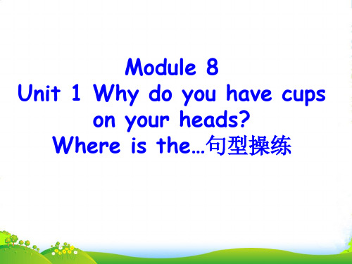 新外研版六年级英语下册Module 8 Unit 1 -Where is the...句型操练