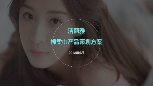 2018年洁丽雅棉柔巾策划方案【快消品】【品牌推广】