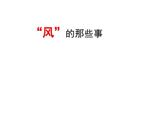 风-高考地理二轮专题复习课件