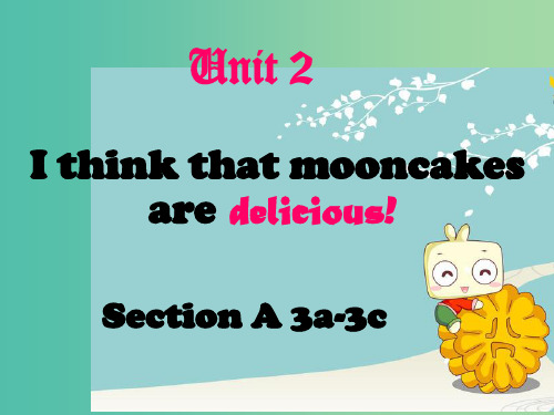 九年级英语全册 Unit 2 I think that mooncakes are deliciou