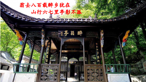 部编版九年级语文上册 11 醉翁亭记(第一课时)